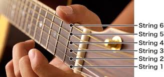 Tên 6 Dây Đàn Guitar các nút string.
